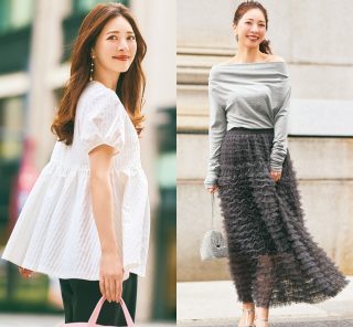 【40代の華やか服】透け・フリル・リボンで即オシャレ！忙しい春の厳選〈15アイテム〉