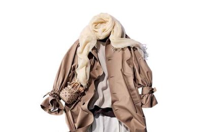 急な真冬日や朝晩の冷え込みに！40代の「春の防寒オシャレ」コーデ２選