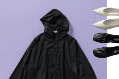 モノトーン派が洒落る【レイングッズ】。傘・靴・ポンチョで雨の日も気分をアゲて