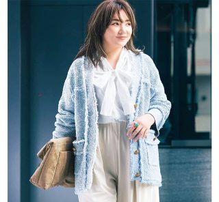 40代のマシュマロ体型さんに！初夏コーデにちょうどいい「細見え羽織り」２選