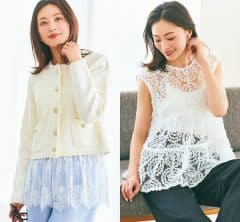 40代に似合う！着るだけで垢抜ける、この春トレンドの【レースアイテム】3選