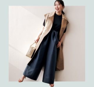 「ロンスカ」よりラクで「ワイドパンツ」より今っぽい！40代に【スカパン】ブーム到来