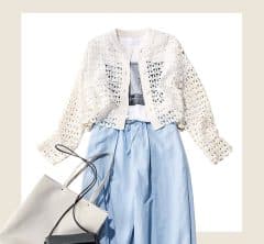 多忙40代に、羽織るだけで“顔周りも気持ちも華やぐ”【白アウター】3選。初対面シーンにも!