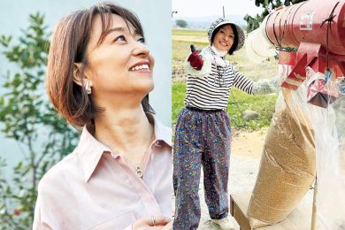 【画像集】住吉美紀さん52歳、週末は素足で田んぼへ「電磁波も抜けるよう」な、心身のデトックス