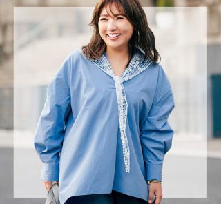 なぜほっそり見え？野呂佳代さんの「マシュマロ体型に似合うブルーデニム」コーデ２選