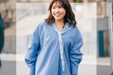 なぜほっそり見え？野呂佳代さんの「マシュマロ体型に似合うブルーデニム」コーデ２選