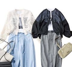 「気温22〜25度」にベストな【Tシャツ＋羽織り】キレイめ派40代の正解コーデ４選！