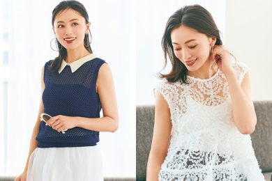 【1万円台】初夏の毎日コーデに。40代が品よく涼しく着られる『シアートップス』