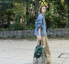 春だから。たまには「黒なし」しばりの着こなしを【モデル私服コーデ】