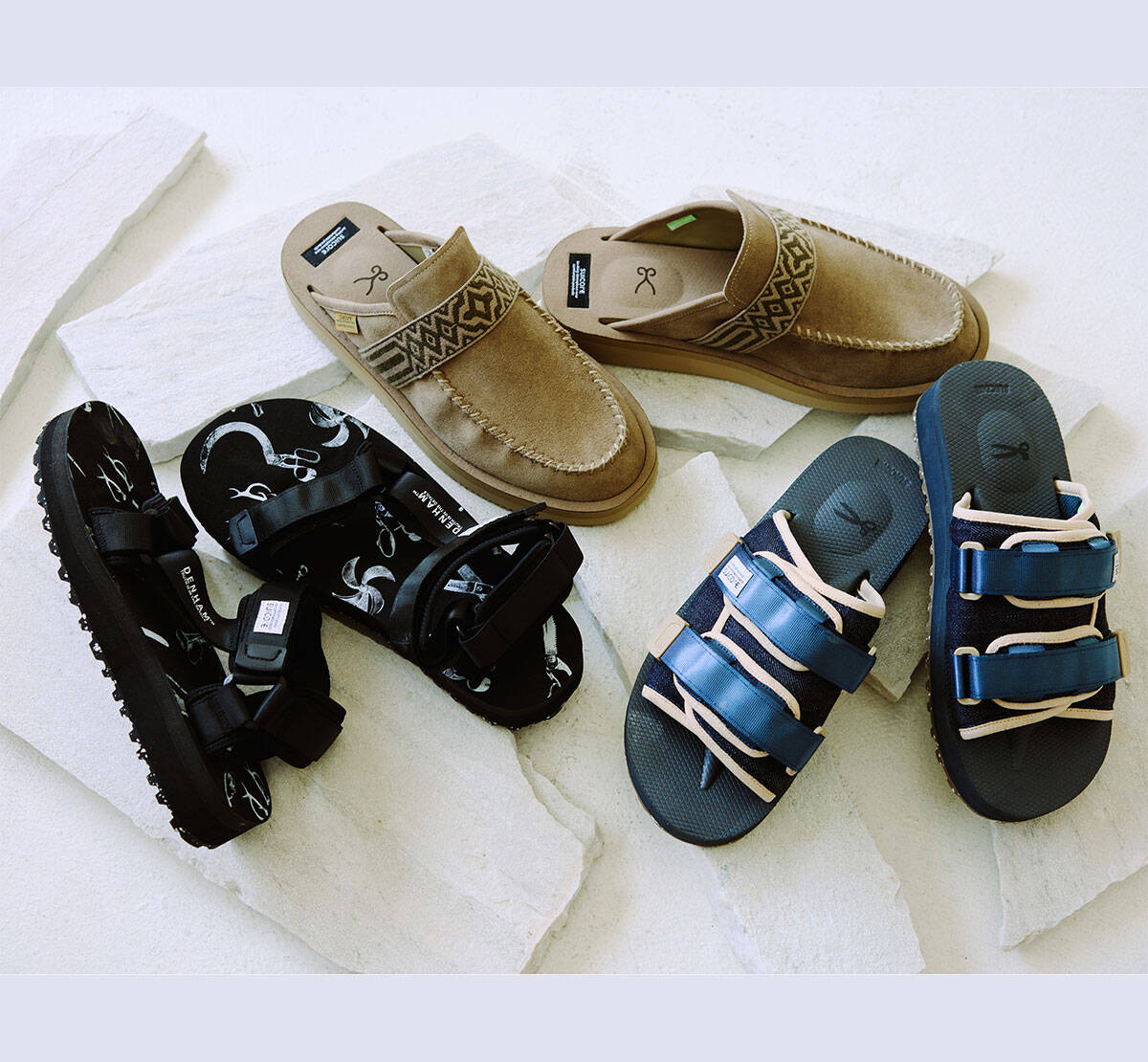 DENHAM】が「SUICOKE」と初コラボ！差がつく別注サンダルが4/16(木