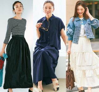 【40代のスカートコーデ】春のおでかけに！簡単にサマ見えする優秀アイテム〈4選〉