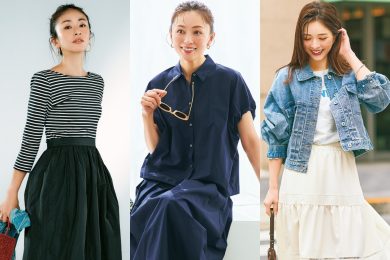 【40代のスカートコーデ】春のおでかけに！簡単にサマ見えする優秀アイテム〈4選〉