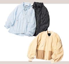 天気がイマイチな日、【キレイ色ナイロンブルゾン】が快適＆洒落る！40代コーデ〈2選〉