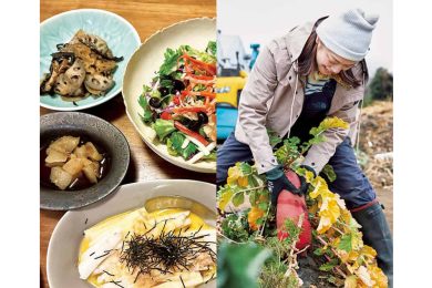 【画像集】加藤紀子さん、農活15年。自作の米・味噌・野菜が並ぶ食卓から、畑での笑顔まで