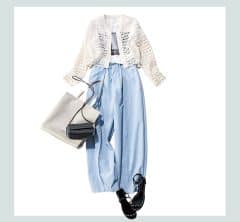 まだ半袖にはなりきれない「20〜25度の日」にちょうどいい、40代の最旬レイヤード3選!