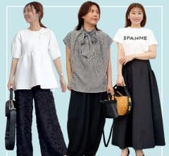 モノトーンで“きちんと華やか”が叶う!シーンを選ばない40代の初夏コーデ〈4選〉