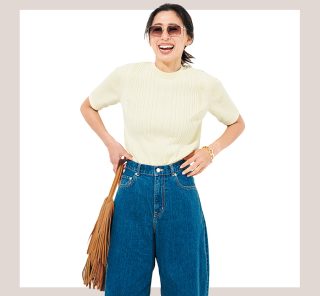 「Tシャツだと地味…」な40代に。今っぽく洒落る【サマーニット】が大本命！３選