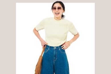 「Tシャツだと地味…」な40代に。今っぽく洒落る【サマーニット】が大本命！３選