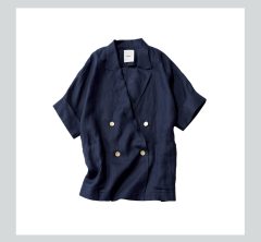 【半袖ジャケット、ジレ】サッと「きちんと見え」夏ハオリ。通勤、学校行事にも！