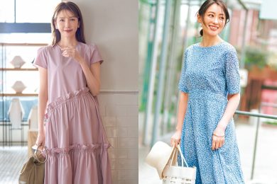 【40代夏コーデ】朝5分で完成！時短＆ラクに着られる華やかワンピース6選