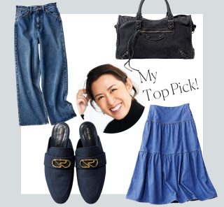 大草直子さん、今夏は服も小物も「デニム」推し！いつものコーデが即・洒落る〈8選〉