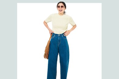 40代の地味見えは、“脱Tシャツ”が解決策！流行【夏ニット×パンツ】コーデ４選