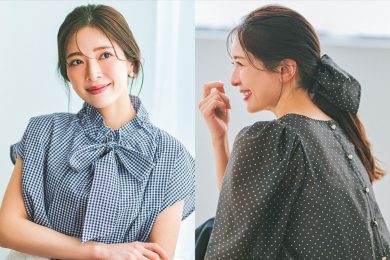 【最高気温28℃】二の腕・お腹を可愛く隠す！1万円台の『柄トップス』2選