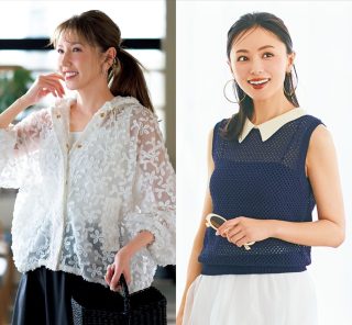 【インナーに迷わない】生々しく見えない！40代のための『上品な透けトップス』4選
