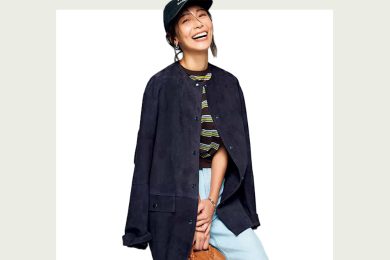 相武紗季さん的「40代のカジュアル」2選。キャップ×デニムでも“女っぽく”！