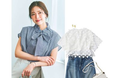 パンツ派40代が、暑い日に１着でパッと華やげる！今年の【トレンド夏トップス】6選