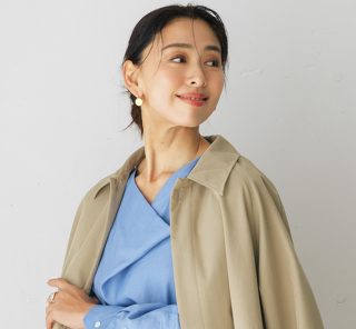つけ衿ONOFFで印象自在【ワザありトレンチ】で母からお仕事モードへ