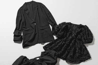 ラクに映えるほぼクロ服を計6様にプレゼントします！