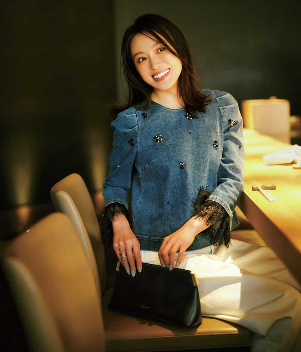 徳澤直子 デニムブラウス