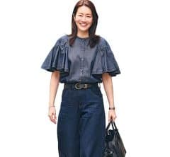 40代が上品＆簡単に華やぐなら、フリルトップス。今夏は“デニム素材”が人気！SNAP