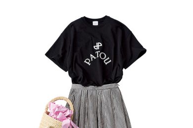 甘コンサバ派40代のTシャツは【PATOU】一択！今年は「黒」が狙いめ