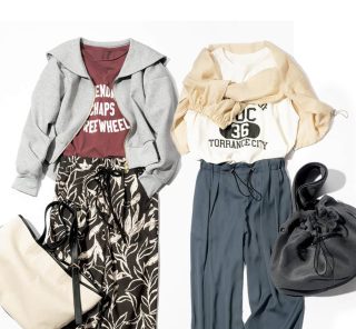 40代の【ロゴT】どっちで行く？「キレイめ」or「カジュアル」旅行やレジャーに！