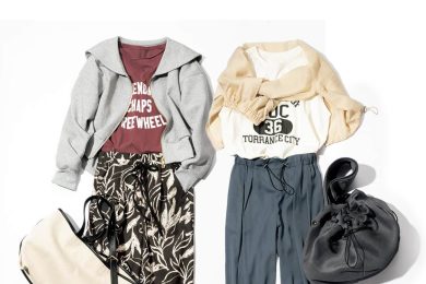 40代の【ロゴT】どっちで行く？「キレイめ」or「カジュアル」旅行やレジャーに！
