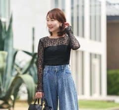 【ZARA】トレンドの「レース」で40代が品よく垢抜ける選び方のコツは?