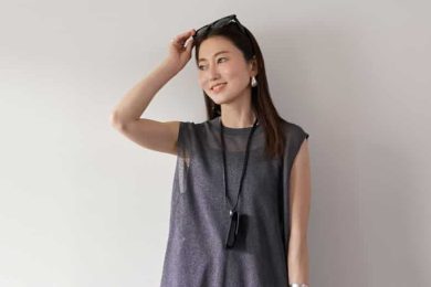 「それ無印良品なの！？」4,990円の【シースルーニット】で体型カバーして洒落る！＜MUJI Labo＞