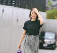 おしゃれ40代のTシャツは白か黒の2択!ON&OFF着回しSNAP【コーデ8選】
