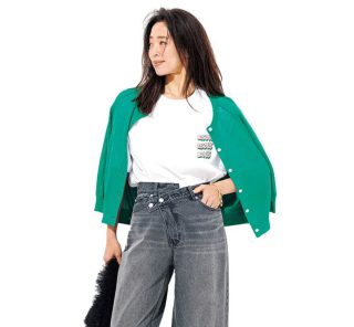 40代の“褒められる”【Tシャツ×デニム】コーデ４選。ジレやカーデでこなれ盛り！