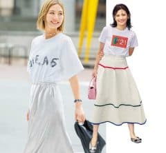 オシャレ40代の“一軍”【白Tシャツ】は？今夏のトレンドデザイン＆着こなし方がわかる！