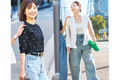 今夏の流行【ブルーデニム】、40代はこう着る！“オシャレしたい日”コーデSNAP５選