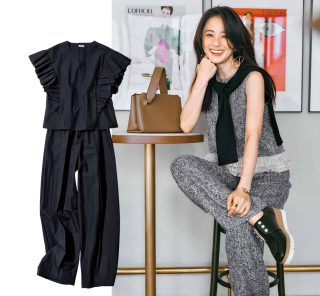 「ワンピよりも着回せて、盛れる！」40代の夏に“上品可愛い”【黒セットアップ】3選