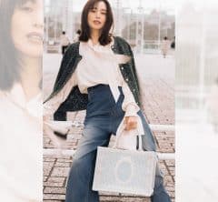 【DIOR】レディディオール、ブックトート…蛯原さんと選ぶ、名品バッグ達の「最新色」