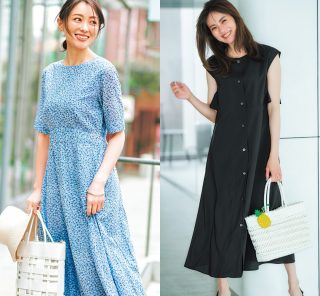 【40代夏ワンピ】1枚で即おしゃれ！コーデ要らずのきれい見えアイテム〈4選〉