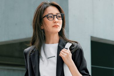 【40代のお仕事コーデ】暑すぎて思考停止の朝に！0秒コーデの半袖セットアップを