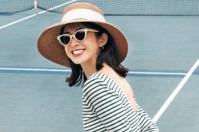 Tシャツ・デニム・スニーカー“なし”で作る【40代のスポーティシーンコーデ】