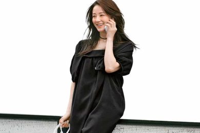 40代ママの「休日オシャレは“ほぼ黒”が垢抜ける！動きやすくて女っぽいコーデ2選