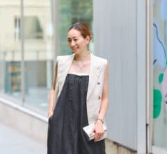 体のラインを拾わない【上品オールインワン】がオシャレ40代の夏の味方＜スナップ7選＞